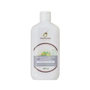 Tropicana Hair Loss Shampoo Non Paraben Anti-Hair Loss Shampoo 290 Ml. Anti-Hair Loss shampoo Made From Coconut Oil