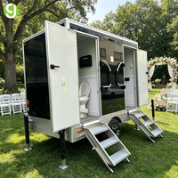 Remorque de toilettes mobiles de luxe GoEasy Premium, toilettes portables pour événements VIP en plein air, événements d'entreprise