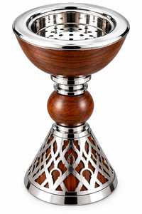 Brûleur d'encens décoratif en métal et en bois, porte-encens magnifiquement conçu pour les centres de méditation, les espaces spirituels et la paix. - Product Image 6