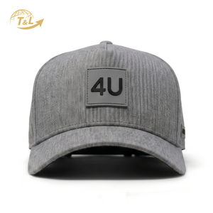 Gorra Trucker de Malla Transpirable T&L 4U, 6 Paneles, Ajustable, Unisex, Gris, Deportiva, con Logotipo de Goma en Relieve, Bordado 3D, para Uso Casual al Aire Libre - Product Image 2
