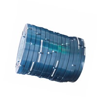 Sangle d'emballage manuelle en acier trempé bleu, 16/19/25/32 mm, haute résistance à la traction, sangle métallique durable pour l'ingénierie, vente en gros