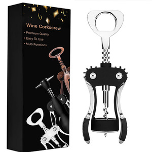 <span class=keywords><strong>Ouvre</strong></span>-bouteille à vin manuel multifonction en alliage de zinc, tire-bouchon à ailettes - Product Image 2