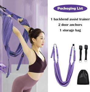 Hamaca de Yoga Elástica y Flexible Ajustable, Cuerda de Suspensión Multifuncional Personalizable para Yoga Aéreo con Anclaje - Product Image 3
