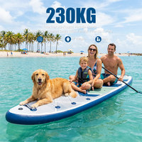 Planche à pagaie gonflable TIDETREK 350*89*15cm en PVC durable de qualité supérieure avec siège, ISUP, planche de surf ultra large