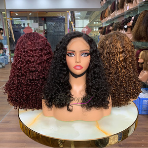 Luxury Curl Wigs Different Colors 14 Inches 5x5 Closure Wigs Super Double Drawn Natural Volume Fluffy Daily Wear - Product Image 4