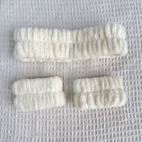 Pluche spa-hoofdbanden met polsbandjes voor vrouwen en meisjes, haarbanden voor het wassen van het gezicht, dieren, fruit, hond, konijn, aardbei, olifant, groothandel