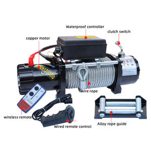 Derek kabel listrik Kustom 12v/24v 3000lbs 6000lbs 13500lbs derek baterai portabel derek listrik - Product Image 4