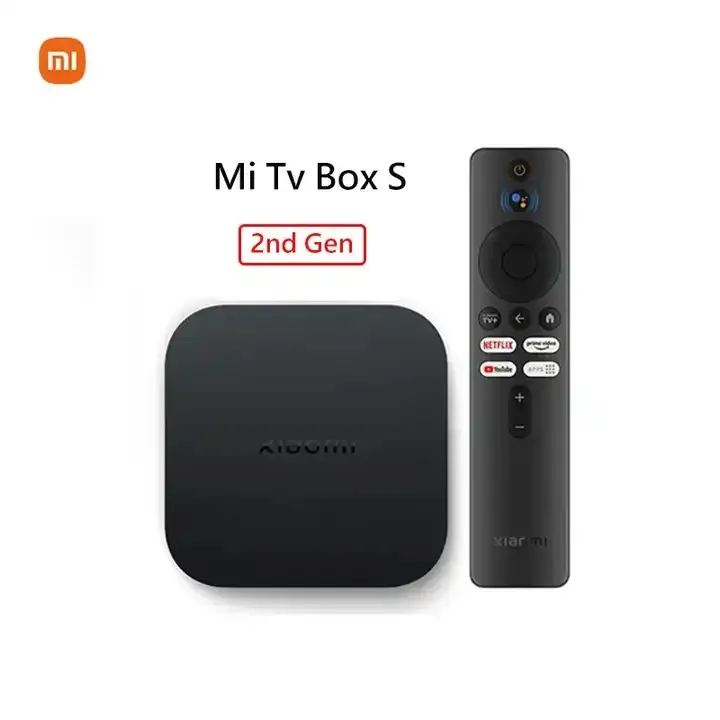 2023 Original Global Version Xiaomi mi TV Box S 2nd Gen 4K Ultra HD 2G 8G WiFi BT5.2 Google TV Cast Netflix Smart Media Player