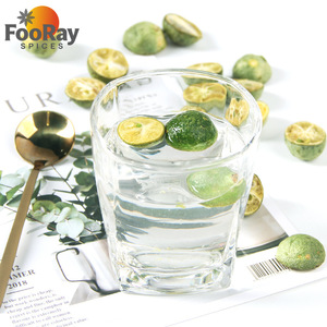 ผลไม้แห้งกรุบกรอบ กัมควอทเขียวครึ่งลูกแบบฟรีซดราย ไม่หวาน รสเปรี้ยว คาลามันซีแบบหั่นเป็นชิ้น ขนมขบเคี้ยวเพื่อสุขภาพ และวัตถุดิบตกแต่งเบเกอรี่ระดับพรีเมียม - Product Image 2