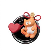 Diffuseur d'air frais pour voiture en forme de chat mignon et moderne, en résine, à clipser sur la grille d'aération, ornement d'intérieur avec parfum naturel, sans électricité requise