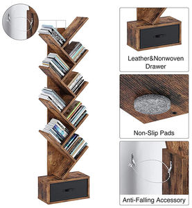 Vekin-Estantería moderna <span class=keywords><strong>en</strong></span> <span class=keywords><strong>forma</strong></span> <span class=keywords><strong>de</strong></span> árbol para sala <span class=keywords><strong>de</strong></span> estar, estantes <span class=keywords><strong>de</strong></span> libros comerciales personalizados, organizador <span class=keywords><strong>de</strong></span> almacenamiento Retro con cajón - Product Image 5