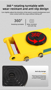 Precio de fábrica Heavy Duty 6T Machine <span class=keywords><strong>Dolly</strong></span> Skate Machinery Roller Mover Cargo Trolley Moving Skates Tanques - Product Image 4