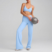Soutien-gorge de sport sans couture pour femme, col en V, dos à bretelles, respirant, rembourré, crop top fitness, idéal pour la gym, la course et l'entraînement – Vêtement de sport très prisé