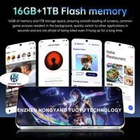 POVA7 PRO 16G+1TB Android 15 7.3 Inci Smartphone 5G Global Ponsel 5G Layar Besar Pengenal Gambar AI Tangguh Tahan Lama