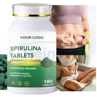 Ausreson OEM Phycocyanine Spiruline Bleue et Extrait de Chlorelle Comprimés Prix 500mg Supplément Spiruline Bio en Comprimés de Chine