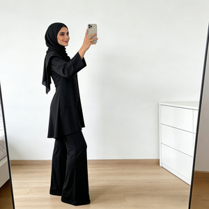 Custom Muslim Women Swimwear Full Cover Burkini 3-Piece Set Quick-Dry Modest Bathing Suit - Product Image 2