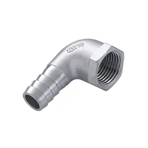 Male 304 stainless steel inner wire 90 skin pipe elbowelbow skin connector / software skin connector