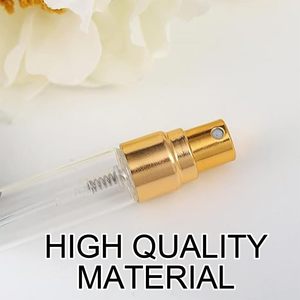 Envases de Perfume de Vidrio Transparente en Forma de Cilindro de 5ml 10ml 15ml 20ml, Mini Atomizador de Perfume Portátil, Logotipo Personalizado Gratuito, 100 Unidades - Product Image 4