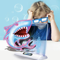 Tableau lumineux 3D magique pour grands enfants, tableau de dessin 3D coloré, kit de dessin et de traçage, jouets pour filles et garçons, cadeaux