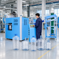 Machine de soufflage de bouteilles 20L 2 cavités servo-automatique 800-1000 BPH pour grands contenants PET (huile alimentaire, eau minérale, fûts chimiques)