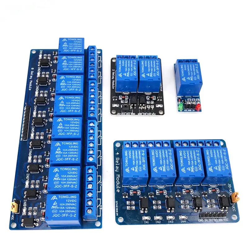 Aokin 1 2 4 8 Channel DC 5V Relay Module with Optocoupler Low Level Trigger Expansion Board for arduino