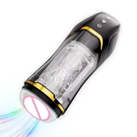 Elektronisches 2-in-1 Vibrierendes Saugendes Automatisches Männliches Masturbationsgerät