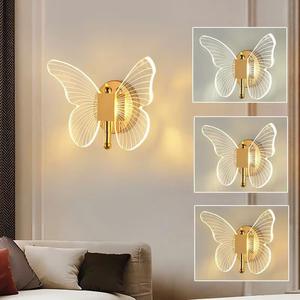 Lampu Dinding LED Desain Kupu-Kupu yang Modern, untuk Hotel Bergaya Nordik, Samping Tempat Tidur, Kamar Tidur, dan Dinding TV - Product Image 2