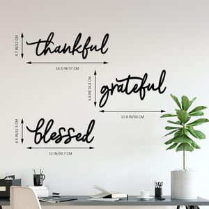 Decorazione Murale in Metallo con Logo 'Thank You Blessed', Set di 3 Pezzi per Bagno e Camera da Letto, Arte in Metallo per Decorazione Casa - Product Image 6