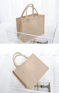 Factory Wholesale Shopping Gift Tote Custom Printing Waterproof <b>Large</b> Solid Color Burlap <b>Bag</b> for <b>Beach</b> - Product Image 2