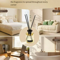 Diffuseur de parfum en verre personnalisable avec bâtonnets, parfum longue durée pour la maison, l'hôtel et le bureau, décoration parfumée
