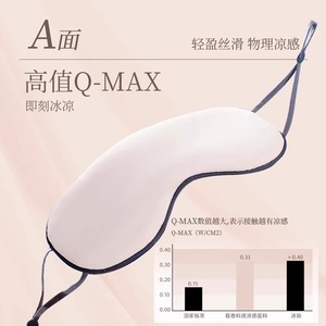Masque pour les yeux en soie glacée, rafraîchissant, respirant, pour l'été, pour dormir - Product Image 5
