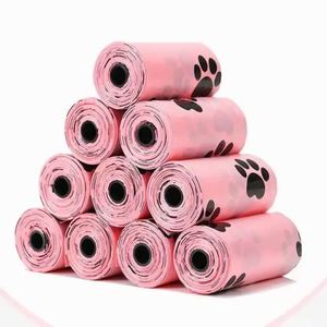 Bolsas Portátiles Ecológicas para Desechos de Mascotas, Diseño Simple de Dibujos Animados, Control de Olores Moderado, Dispensador de Bolsas de Plástico para Gatos/Perros - Product Image 3