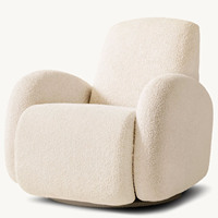 Fauteuil de loisirs de style américain Rhoohill, mobilier de salon, canapé individuel, fauteuil de chambre à coucher, fauteuil inclinable pivotant moderne