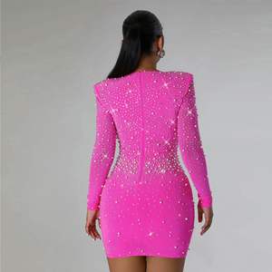 <strong>Birthday</strong> <strong>Outfit</strong> Woman's Clothes Mini Sequin Dress <strong>Modest</strong> Spandex Prom Dresses 2024 Elegant for Party - Product Image 4