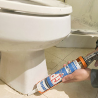 Vente en gros d'usine, mastic silicone transparent pour fenêtres, adhésif de construction polyvalent pour le verre
