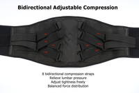 Ceinture de soutien lombaire ajustable en gros, respirante en maille, avec logo personnalisé, pour le sport