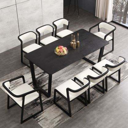 Wood Dining Table Malaysia Imported Rubber Wood Dining Room