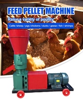 Mini petite machine de fabrication de granulés pour volailles, poissons, porcs, chèvres, bovins, chats, animaux, machine de fabrication de granulés, machine de traitement des aliments