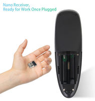 Control remoto de TV de 2,4G G10 Air Mouse y giroscopio Control remoto de sensor vocal infrarrojo para Android TV y TV Box