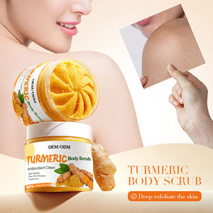 Gommage corporel de haute qualité au curcuma biologique éclaircissant les taches sombres, hydratant, régulant le sébum, soin de la peau 300g - Product Image 3