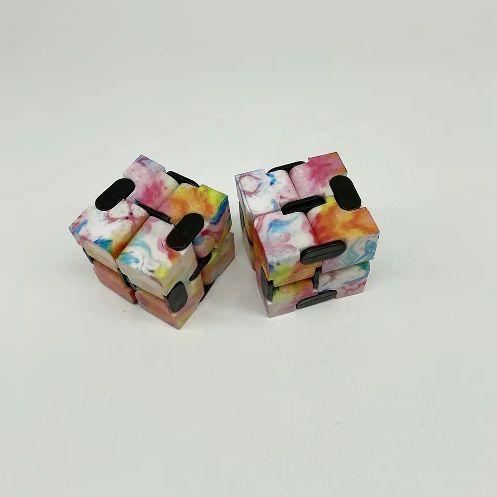 New Toys Fidget Sensory Rubic Magic Toy Galaxy 3D Black Glow Cubes Educational Portable Office Kids Infinity Cube