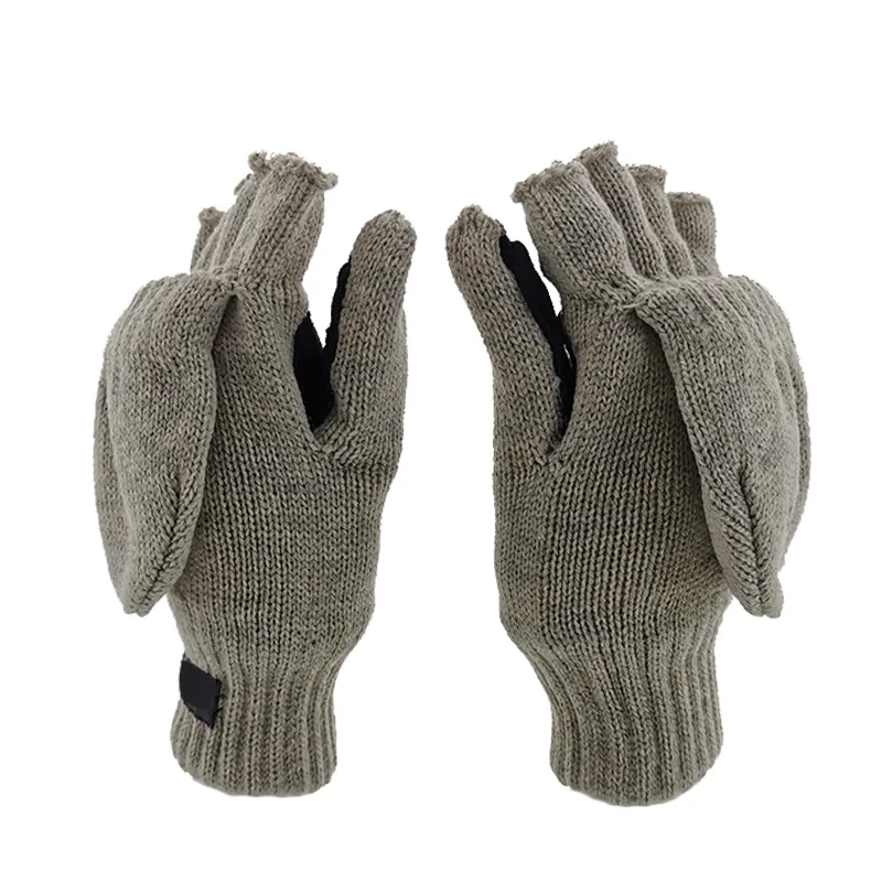 Winter handschuhe Großhandel Thinsulate Futter Halb finger Computer Männer Magie Strick handschuh