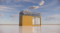 Nouveau design 20m2 modulaire préfabriqué maison modulaire conteneur bureau
