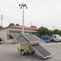 En İyi Fiyatlı Mobil Güneş Enerjili Kamera Treyleri Mobil Işık Kulesi Solar