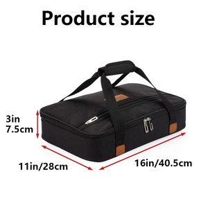 Cacerola Carrier Tote Aislado Viajes al aire libre Comida térmica Llevar <span class=keywords><strong>Pizza</strong></span> Warmer Cooler Bag - Product Image 4
