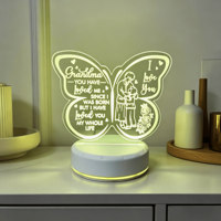 Lámpara Nocturna 3D al por Mayor con Impresión UV, Colorida, para Mamá y Papá, para el Día de San Valentín, Luz LED ABS, Ambiente Romántico para el Dormitorio