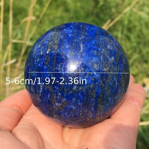 Vente en gros de sphères de lapis-lazuli naturelles, pierres de cristal de haute qualité, boules de pierre chatoyantes sous lumière UV pour la décoration - Product Image 3