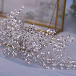 RE4134 Tocado de Novia Vintage con Hojas, Peineta para Boda, Compromiso, Aniversario, Peineta para el Cabello con Pedrería, Joyería Decorativa para Mujer - Product Image 4