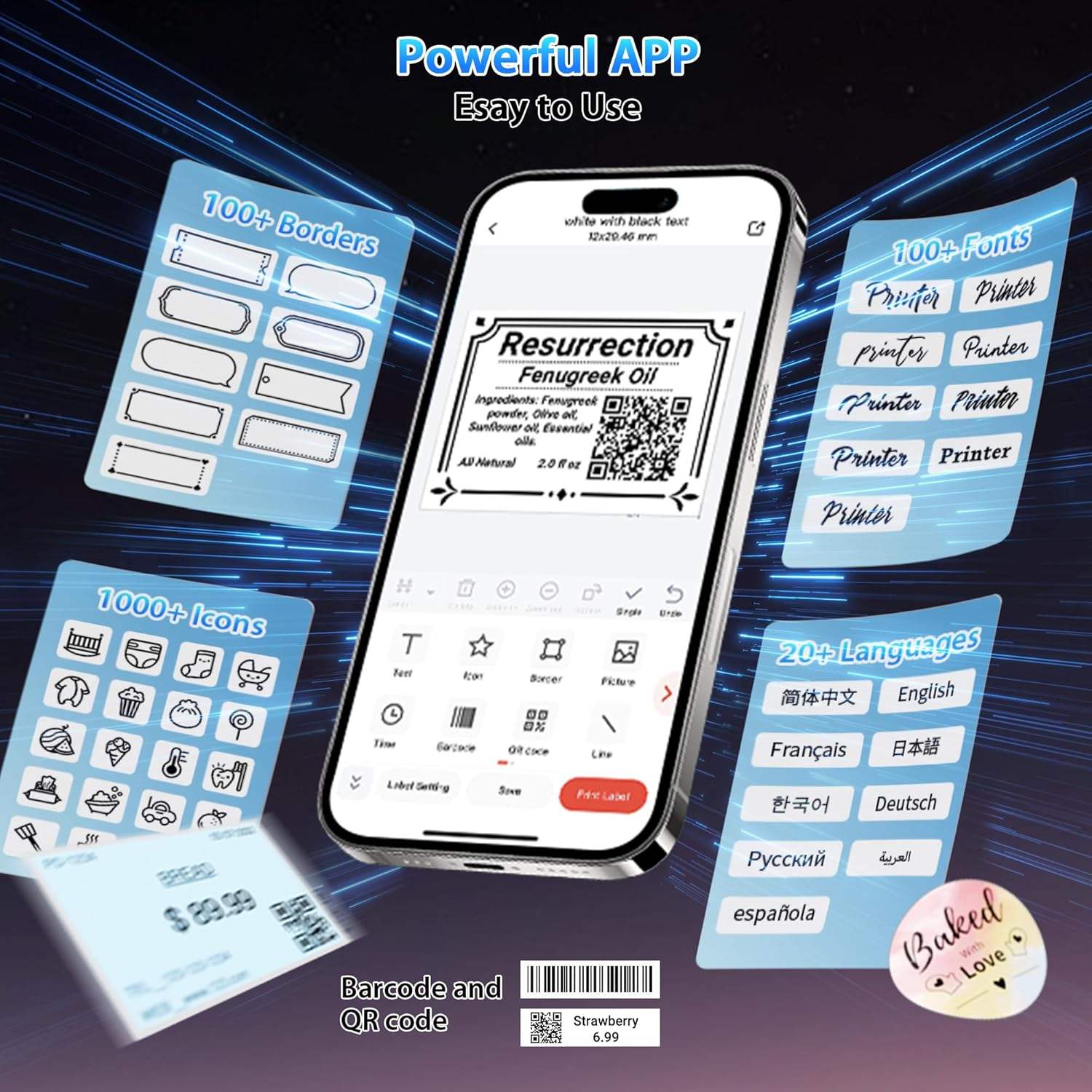 Stampante Etichette Termica Phomemo M108 - Bluetooth, Portatile, Per Codici A Barre E Ufficio - Foto 9