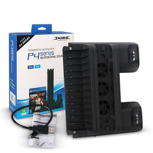Đế Sạc Làm Mát Đa Năng TP4-882 Cho Bộ Điều Khiển <span class=keywords><strong>PS4</strong></span>/<span class=keywords><strong>PS4</strong></span> Slim/<span class=keywords><strong>PS4</strong></span> Pro Đế Giữ Quạt Làm Mát Dọc - Product Image 1